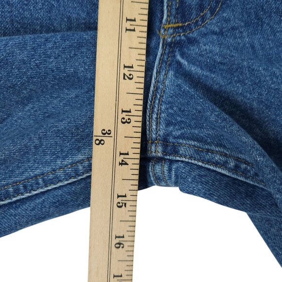 Carhartt Relaxed Fit B160 STW Jeans Mens 44x32 Medium Wash Denim Straight Leg - Picture 14 of 15